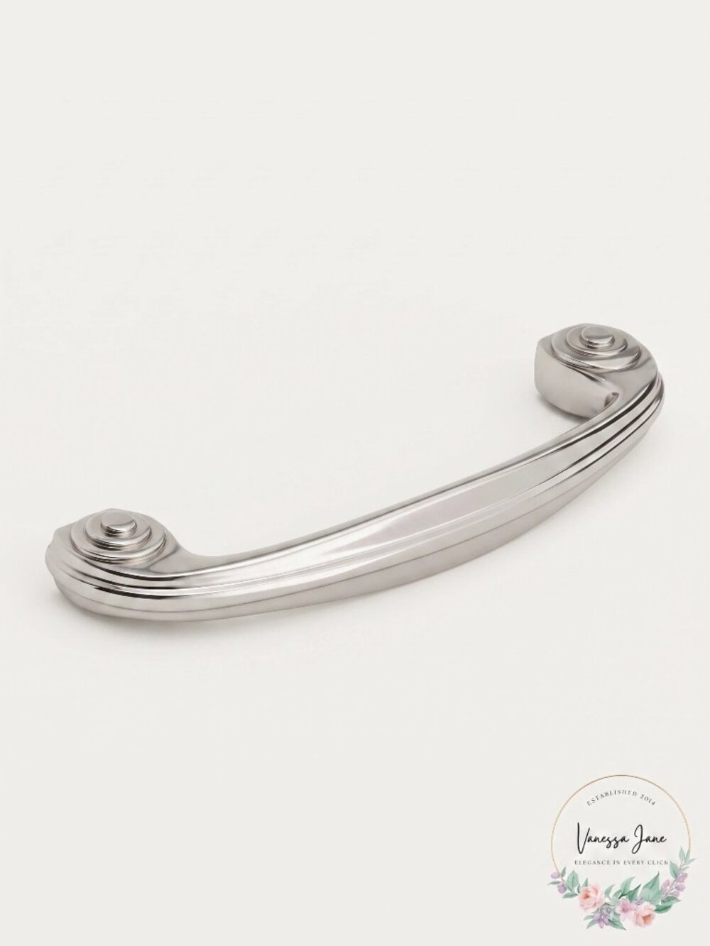 Baldwin 4438140 Decorative Cabinet Pull in Bright Nickel, Lot of 2